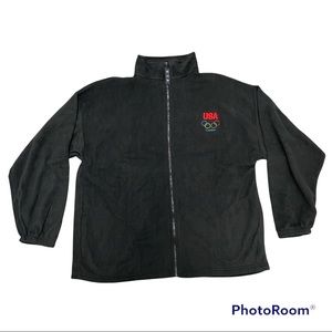 USA Olympics Committee London Unisex Long Sleeve Fleece Zip Jacket Size XXL